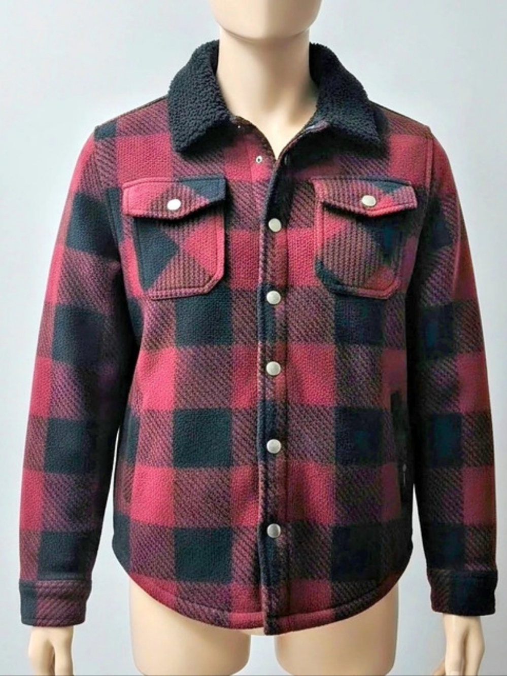 Weatherproof Plaid Jacket Red & Black Size Youth 10/12